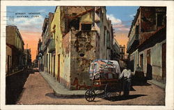 Street Vendor Havana, Cuba Postcard Postcard