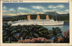 Transiting the Panama Canal Postcard