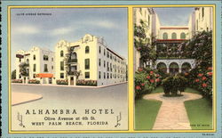 Alhambra Hotel West Palm Beach, FL Postcard Postcard