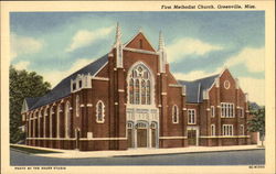 First Methodist Church Postcard