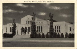 Ponca City Library Oklahoma Postcard Postcard