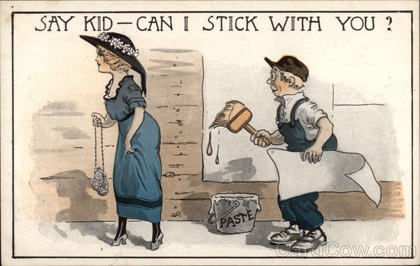 Say Kid - Can I Stick With You? Comic, Funny