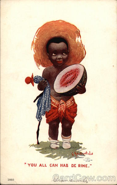 You all Can Hab de Rine Bernhardt Wall Black Americana