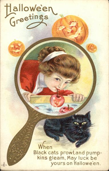 Halloween Greetings From Girl In A Mirror