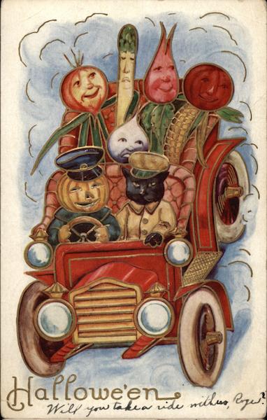 Carload of Vegetables Halloween