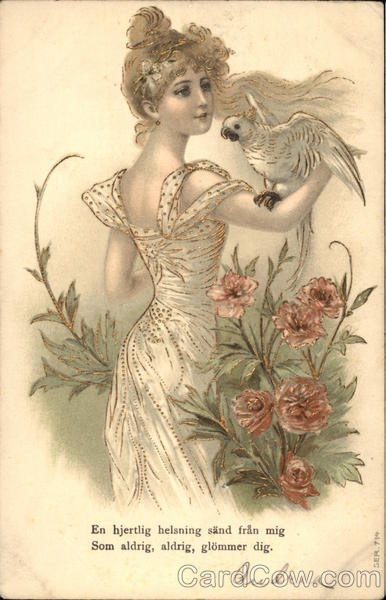 En hjertlig helsning sand fran mig Som aldrig, aldrig, glommer dig