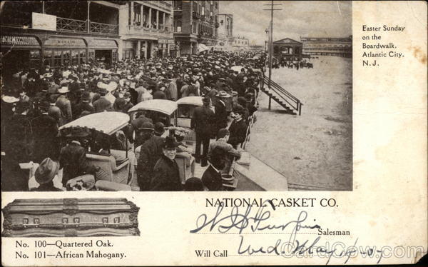 Easter Sunday on the Boardwalk, Atlantic City, N.J., National Casket Co