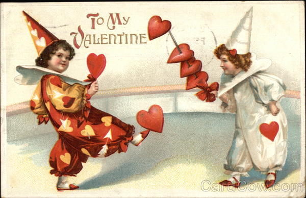 To My Valentine with Children Dressed as Clowns