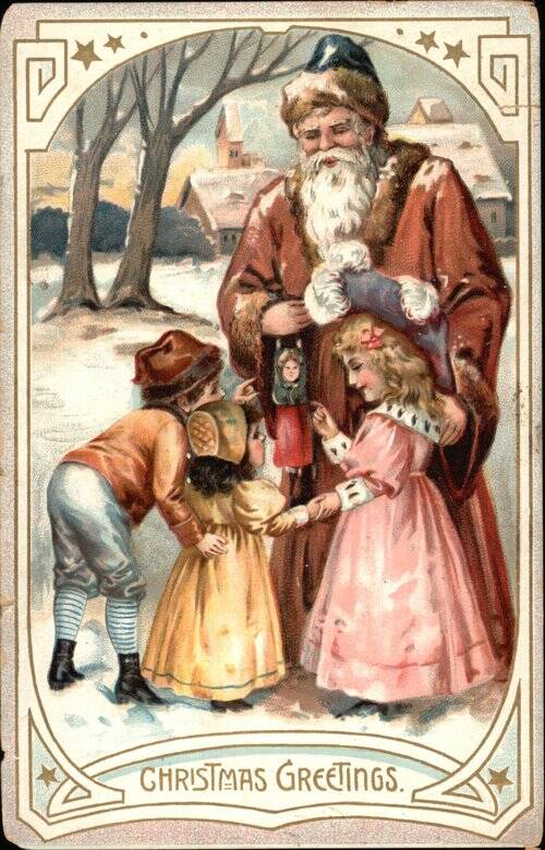 Christmas Greetings Santa Claus