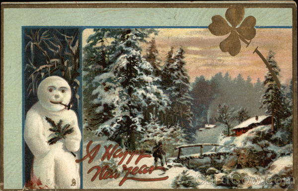 A Happy New Year Snowmen