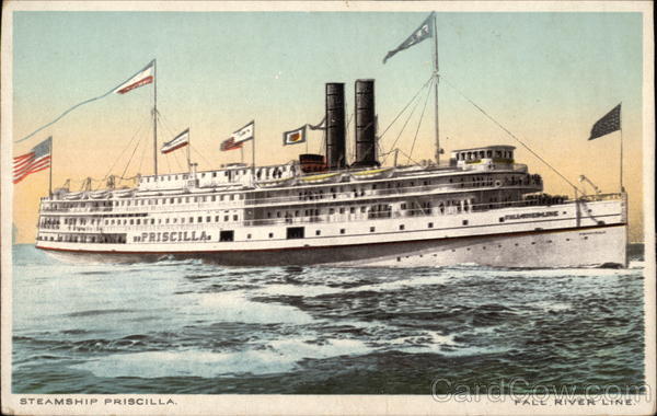 Steamship Priscilla, Fall River Line Steamers