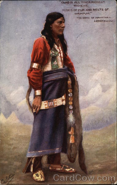 Clad in all Their Richest Raiment, Robes of Fur and Belts of Wampum, The Song of Hiawatha