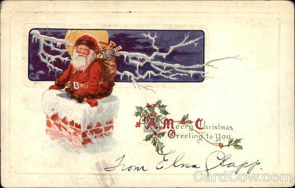 A Merry Christmas Greeting to You Santa Claus