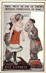 That Must be One of Them Window-Undressers, by Ding, XYZ Corsets Postcard