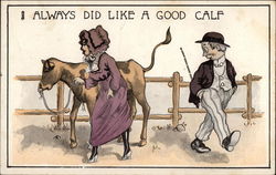 I Always Did Like a Good Calf Postcard