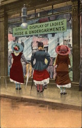 Special Display of Ladies' Hose & Undergarments Postcard
