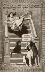 Hurry Around, I'll Slip on Something and Come Down Stairs Postcard