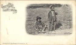 Greetings from the Sunny South, A Brown Study Postcard