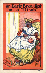 An Early Breakfast on a Dinah Postcard