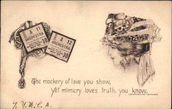 The Mockery of Love you Show, Yet Mimicry Loves Truth, you Know Postcard
