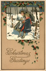 Christmas Greetings Postcard