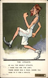 The Athlete Postcard