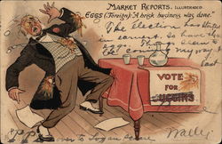 Market Reports Illustrated Eggs (Foreign) A Brisk Business was Done Postcard