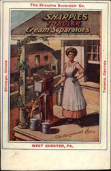 The Sharples Separator Co., Sharples Tubular Cream Separators, The Dairymaid's Choice Postcard