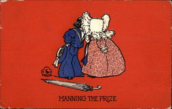 Manning the Prize Sunbonnet Babies Postcard Postcard