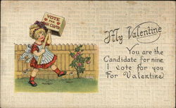 My Valentine, You are the Candidate for Mine I Vote for you for Valentine Postcard