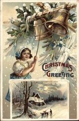 Christmas Greeting Postcard