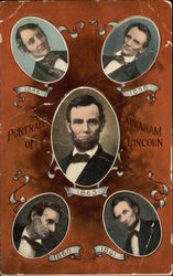 Portraits of Abraham Lincoln Postcard