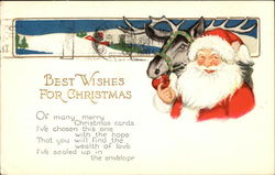 Best Wishes for Christmas Postcard