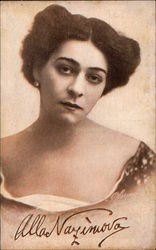 Garrick Theatre Now Playing Madam Nazimova in Repertoire Postcard