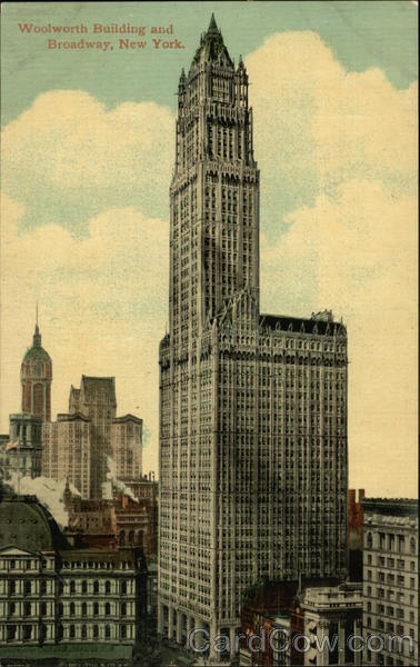 Woolworth Building and Broadway New York