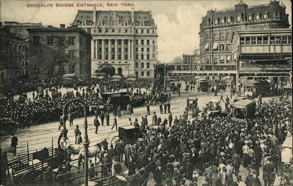 Brooklyn Bridge Entrance New York