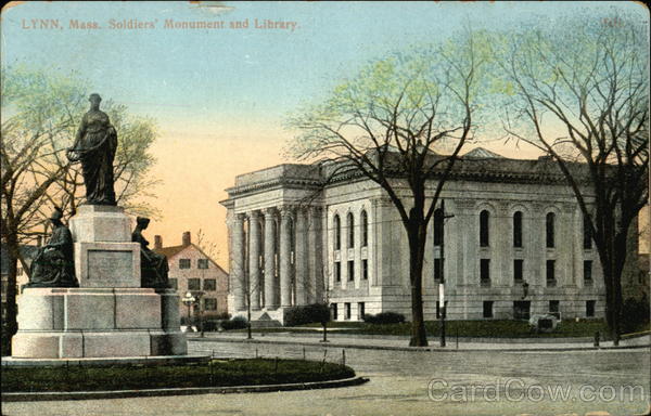 Soldiers Monument and Library Lynn Massachusetts