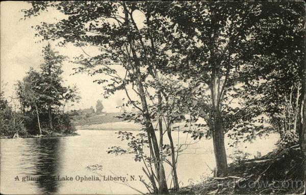 A Glimpset of Lake Ophelia Liberty New York