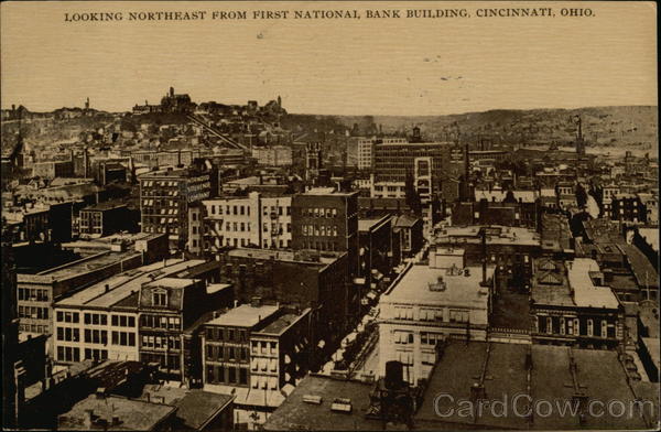 Looking Northeast from First National Bank Building Cincinnati Ohio