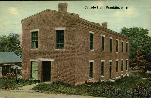 Canado Hall Franklin New Hampshire