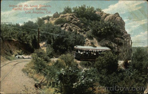 Scene on Mt. Lowe Division, Pacific Electric Hallway Los Angeles California