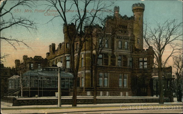 Mrs. Potter Palmer's Home on Lake Shore Drive Chicago Illinois