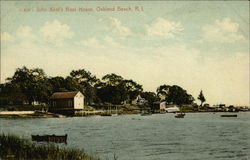 John Kent's Boat House Oakland Beach, RI Postcard Postcard