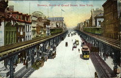 Bowery, North of Grand Street Postcard