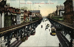 Bowery, North of Grand Street Postcard