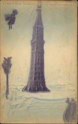Luna Park Tower, Coney Island Postcard