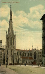 View of Grace Church New York, NY Postcard Postcard