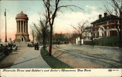 Riverside Drive and Soldier's and Sailor's Monument Postcard