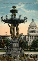The Famous Barthodli Fountain, Near Capitol Postcard