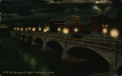 5th Street Bridge at Night Postcard